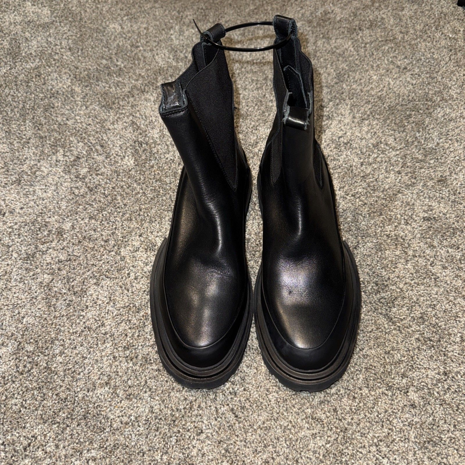 Size 38 Allsaints Harlee Lug Sole Chelsea Boot Women’s- Black